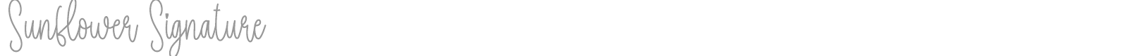 Sunflower Signature font preview